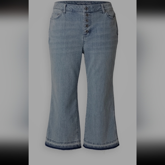 Michael Kors Women's Fray Flared Jeans Size 10 - Picture 5 of 15